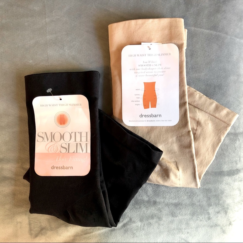 NWT 2 pr Dressbarn Hi-waist Thigh Slimmers